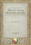 A Catalogue of Fifteenth-Century Printed Books in Glasgow Libraries and Museums